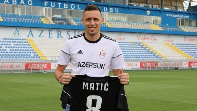 “Qarabağ” futbolçusu Uroş Matiçin formasında adının düzgün yazılmaması səbəbindən cəzalandırılıb