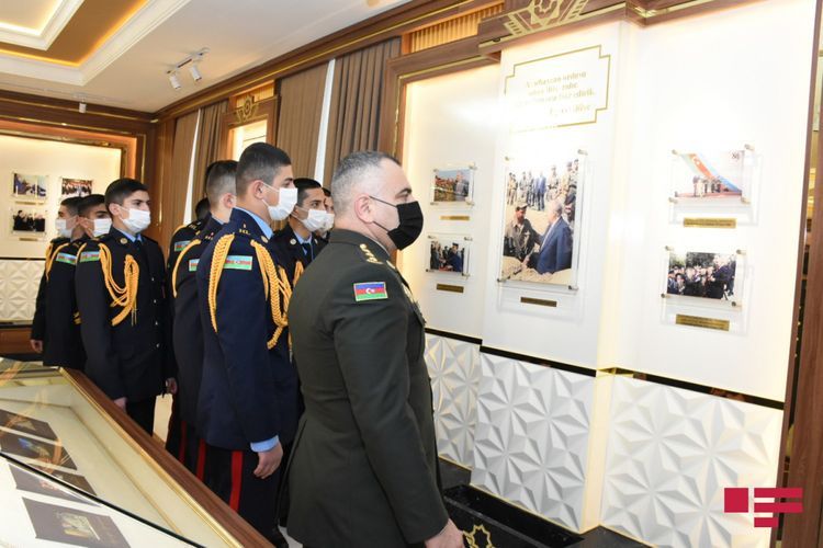 Media representatives visit Military Lyceum named after Jamshid Nakhchivanski