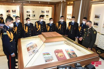Media nümayəndələri Cəmşid Naxçıvanski adına Hərbi Liseydə olublar