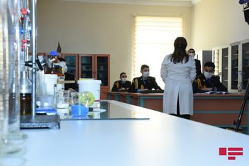 Media nümayəndələri Cəmşid Naxçıvanski adına Hərbi Liseydə olublar