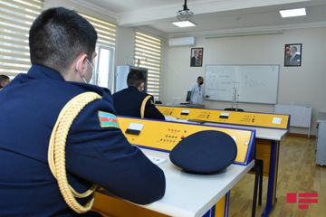 Media nümayəndələri Cəmşid Naxçıvanski adına Hərbi Liseydə olublar