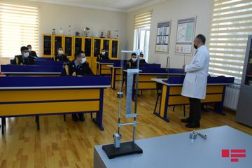 Media nümayəndələri Cəmşid Naxçıvanski adına Hərbi Liseydə olublar