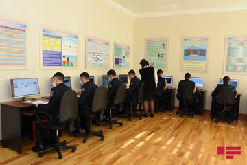 Media nümayəndələri Cəmşid Naxçıvanski adına Hərbi Liseydə olublar