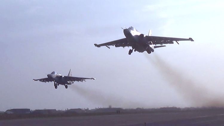 Azerbaijani MoD releases video footage reflecting airstrikes on the enemy during the Patriotic War - VIDEO