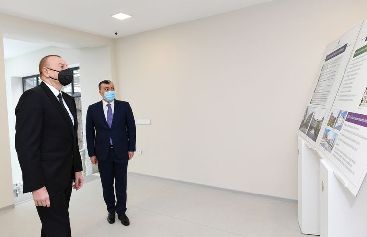 Президент Ильхам Алиев принял участие в открытии Реабилитационного пансионата в Шагане