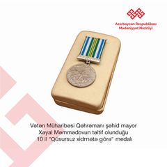 Vətən müharibəsi memorial kompleksi və Zəfər muzeyi fondunun ilk eksponatları təqdim olunub