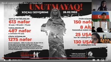 Kanadada "Qarabağ” Azərbaycan dili məktəbində Xocalı soyqırımından danışılıb