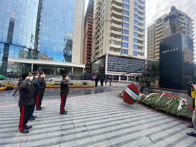 Leadership of the Ministry of Defense visited Khojaly genocide memorial