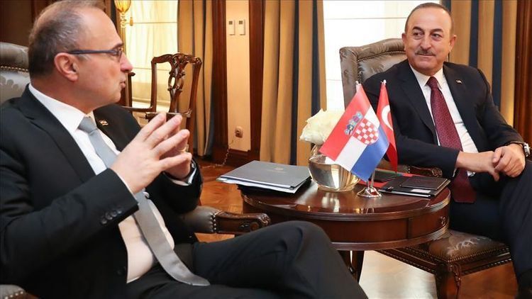 Turkish and Croatian FMs discuss Karabakh