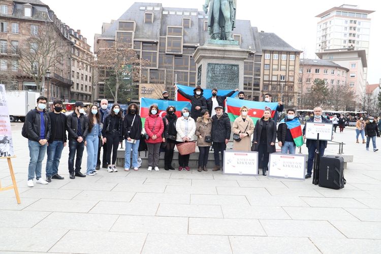 Strasburqda Xocalı soyqırımının 29-cu ildönümünə həsr olunan tədbirlər keçirilib - FOTO