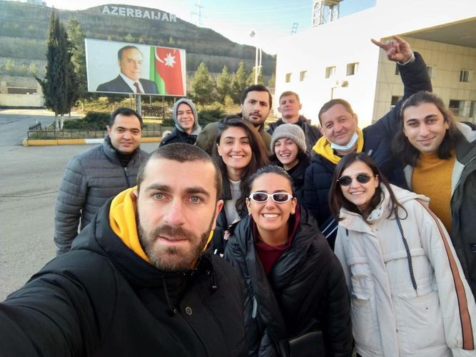 Грузинские журналисты совершили поездку на освобожденные от оккупации территории Азербайджана