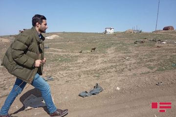 Gürcü jurnalistlər işğaldan azad edilmiş Füzuli rayonuna səfər edib - FOTO