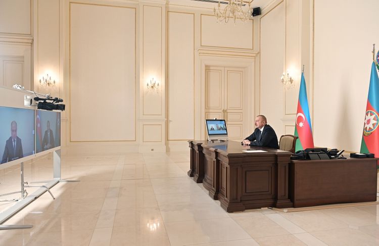President Ilham Aliyev received in a video format Anar Karimov on his appointment as Minister of Culture