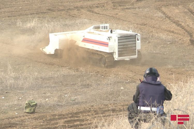 Employees of Russian and Azerbaijani MES continue mine-clearance operations in liberated lands from occupation - PHOTO
