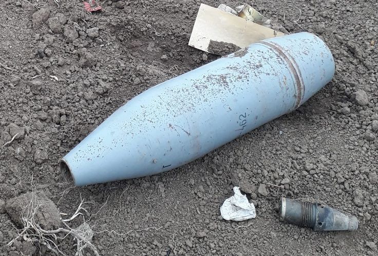 В прифронтовых районах обнаружены неразорвавшиеся боеприпасы - ФОТО