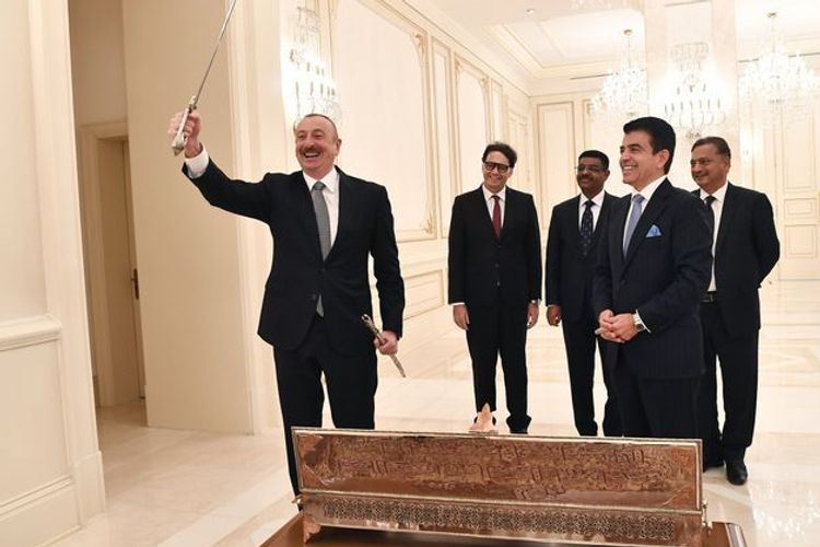 ICESCO Director General presented keepsake to Azerbaijani President on Victory