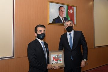 Nazir Ramin Quluzadə ilə ICESCO-nun Baş direktoru arasında görüş keçirilib - FOTO
