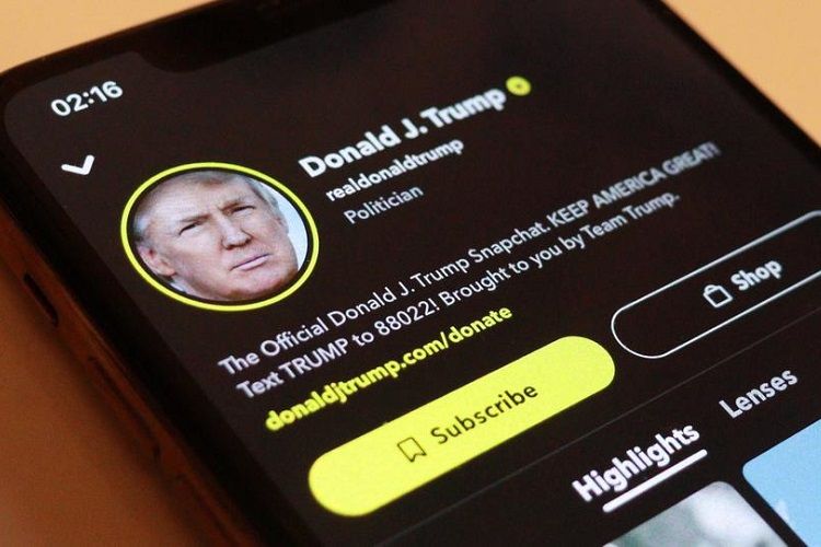KİV: "Snapchat" Baydenin andiçməsi günündə Trampın hesabını həmişəlik bloklayacaq