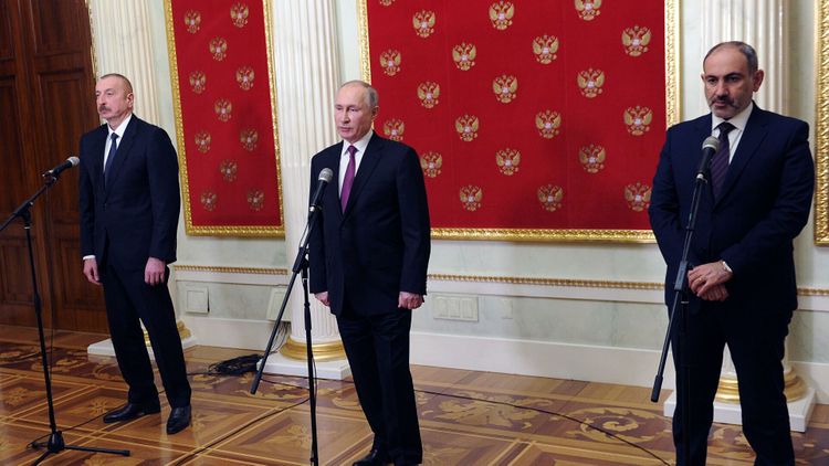 МИД РФ сообщил послам США и Франции о переговорах Путина-Алиева-Пашиняна