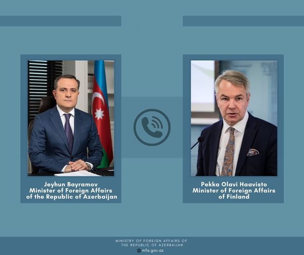 Azerbaijani and Finnish FMs hold phone conversation