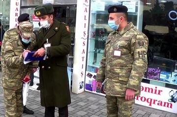 Hərbi geyimi qanunsuz daşıyanlara qarşı tədbirlər görülür - VİDEO