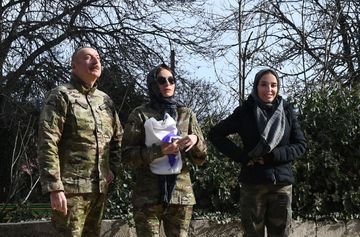 Prezident İlham Əliyev Füzuli rayonunda Füzuli-Şuşa yolunun və hava limanının təməlini qoyub, Şuşa şəhərində səfərdə olub  - FOTO - YENİLƏNİB 1