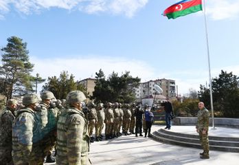 Prezident İlham Əliyev Füzuli rayonunda Füzuli-Şuşa yolunun və hava limanının təməlini qoyub, Şuşa şəhərində səfərdə olub  - FOTO - YENİLƏNİB 1