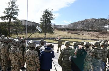 President Ilham Aliyev laid foundation stones for Fuzuli-Shusha highway and Fuzuli airport in Fuzuli district, visited the city of Shush - UPDATED-1
