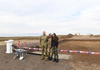 President Ilham Aliyev laid foundation stones for Fuzuli-Shusha highway and Fuzuli airport in Fuzuli district, visited the city of Shush - UPDATED-1