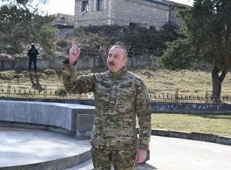 President Ilham Aliyev laid foundation stones for Fuzuli-Shusha highway and Fuzuli airport in Fuzuli district, visited the city of Shush - UPDATED-1
