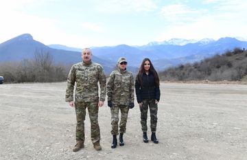 President Ilham Aliyev laid foundation stones for Fuzuli-Shusha highway and Fuzuli airport in Fuzuli district, visited the city of Shush - UPDATED-1