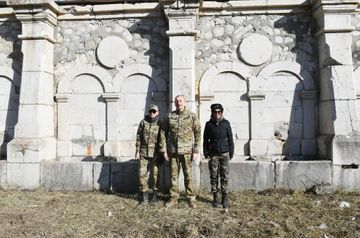 President Ilham Aliyev laid foundation stones for Fuzuli-Shusha highway and Fuzuli airport in Fuzuli district, visited the city of Shush - UPDATED-1