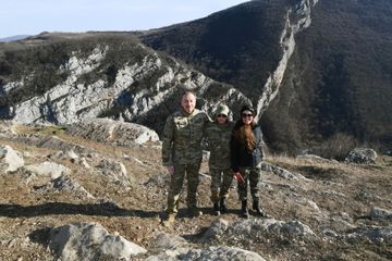 President Ilham Aliyev laid foundation stones for Fuzuli-Shusha highway and Fuzuli airport in Fuzuli district, visited the city of Shush - UPDATED-1