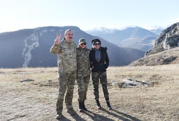 President Ilham Aliyev laid foundation stones for Fuzuli-Shusha highway and Fuzuli airport in Fuzuli district, visited the city of Shush - UPDATED-1
