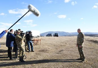 President Ilham Aliyev laid foundation stones for Fuzuli-Shusha highway and Fuzuli airport in Fuzuli district, visited the city of Shush - UPDATED-1