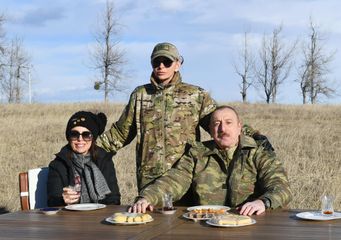 President Ilham Aliyev laid foundation stones for Fuzuli-Shusha highway and Fuzuli airport in Fuzuli district, visited the city of Shush - UPDATED-1