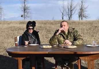 President Ilham Aliyev laid foundation stones for Fuzuli-Shusha highway and Fuzuli airport in Fuzuli district, visited the city of Shush - UPDATED-1