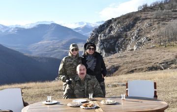 President Ilham Aliyev laid foundation stones for Fuzuli-Shusha highway and Fuzuli airport in Fuzuli district, visited the city of Shush - UPDATED-1