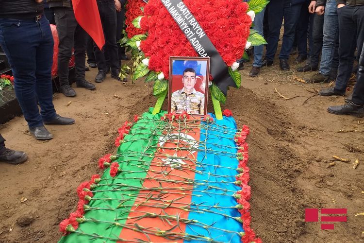 Ставший шехидом военнослужащий Азербайджанской Армии похоронен в Саатлы - ФОТО
