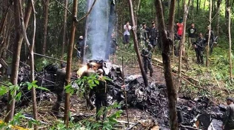 Filippində helikopter qəzaya uğrayıb, 7 nəfər ölüb