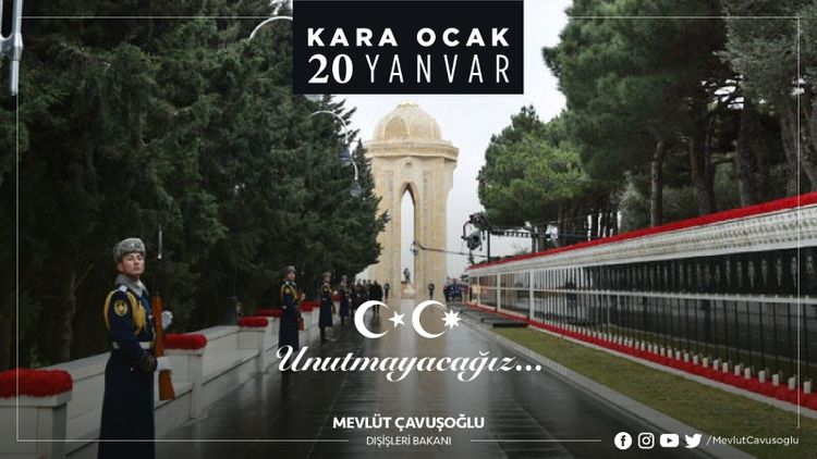 Çavuşoğlu: “Şəhidlərin simvolu olan qərənfillər azad Azərbaycan torpaqlarının simvolu olan Xarıbülbüllə birlikdə açır”
