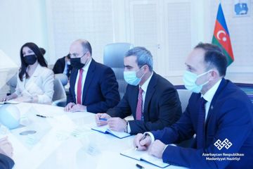 Mədəniyyət naziri türk dünyası təşkilatlarının nümayəndə heyəti ilə görüşüb