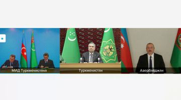 Prezident İlham Əliyevlə Qurbanqulu Berdiməhəmmədov arasında videokonfrans formatında görüş keçirilib - YENİLƏNİB