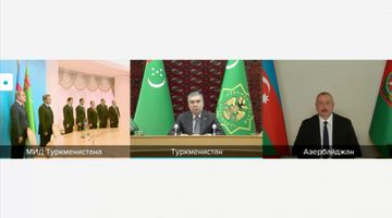 Prezident İlham Əliyevlə Qurbanqulu Berdiməhəmmədov arasında videokonfrans formatında görüş keçirilib - YENİLƏNİB