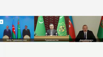 Prezident İlham Əliyevlə Qurbanqulu Berdiməhəmmədov arasında videokonfrans formatında görüş keçirilib - YENİLƏNİB