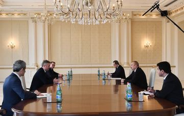 Prezident İlham Əliyev Fransanın Avropa və Xarici İşlər Nazirliyinin dövlət katibini qəbul edib
