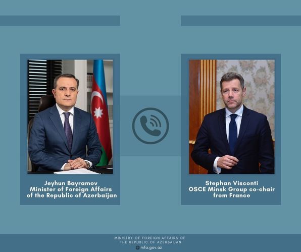 Azerbaijani FM holds phone conversation with French co-chair