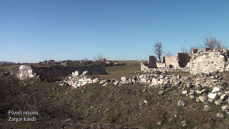 Azerbaijani MoD releases video footage of the Zargar village of the Fuzuli region - VIDEO