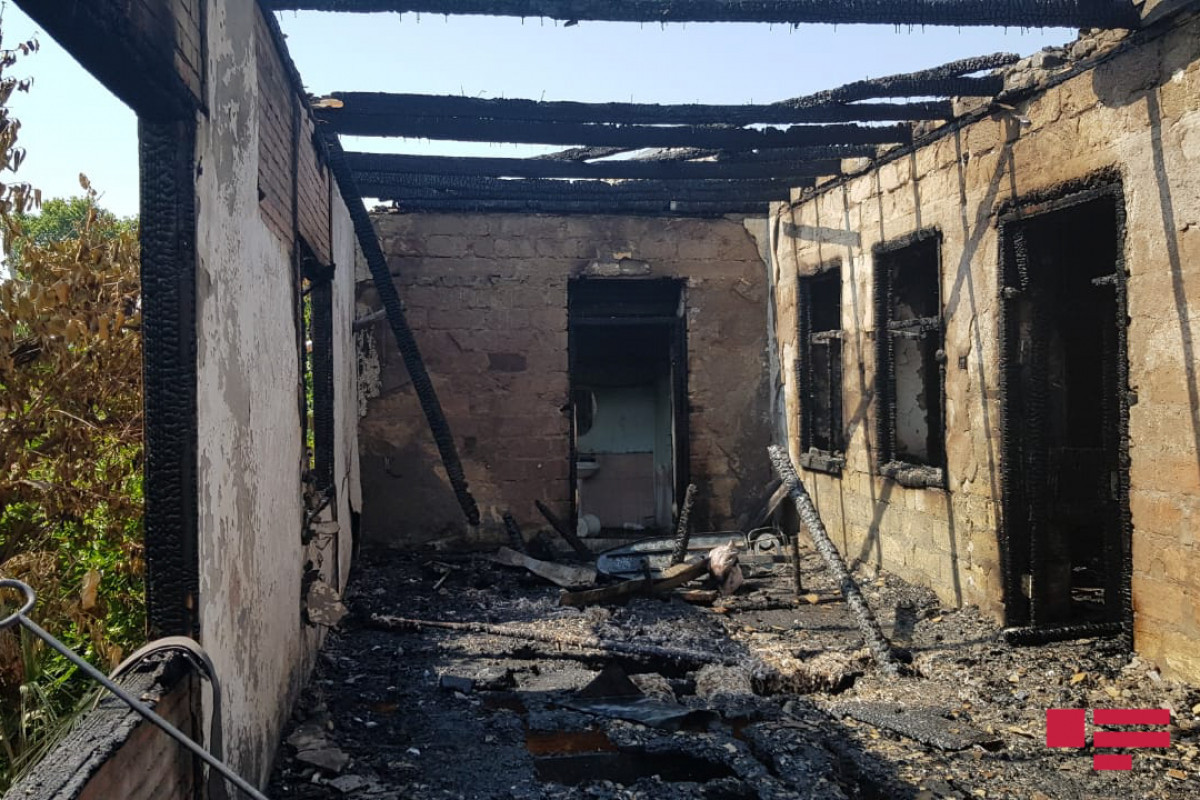 В Гёйчайском районе сгорел дом-ФОТО 