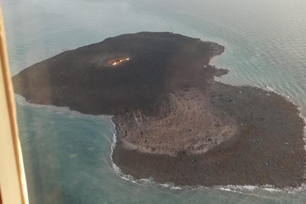 Daşlı adasında palçıq vulkanı